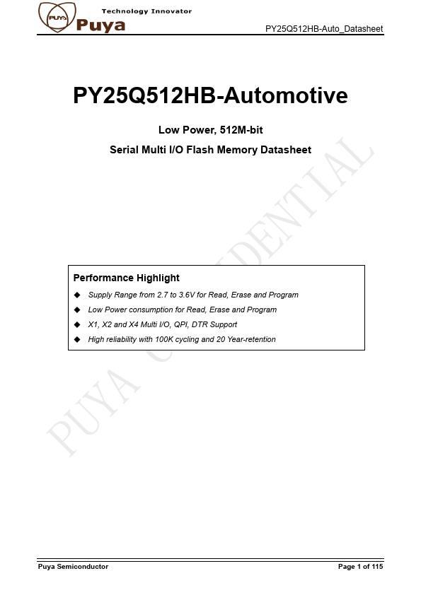 PY25Q512HB-Automotive