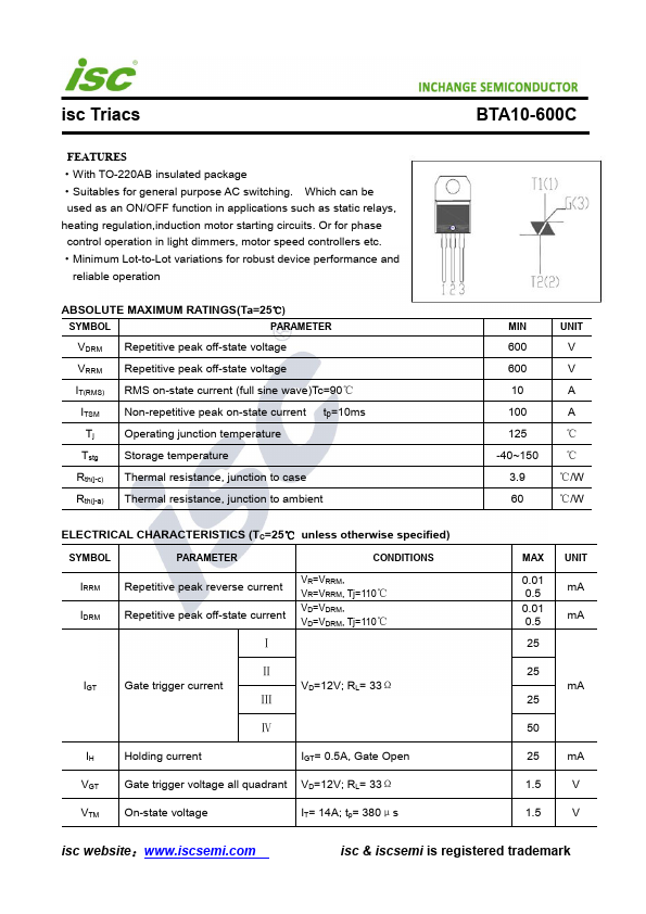 BTA10-600C