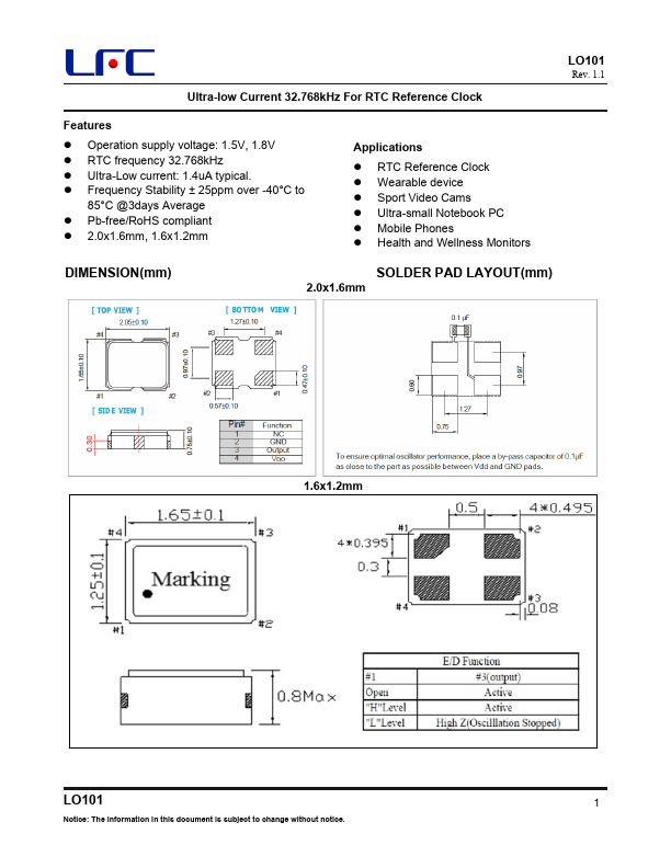 LO101 Datasheet Preview