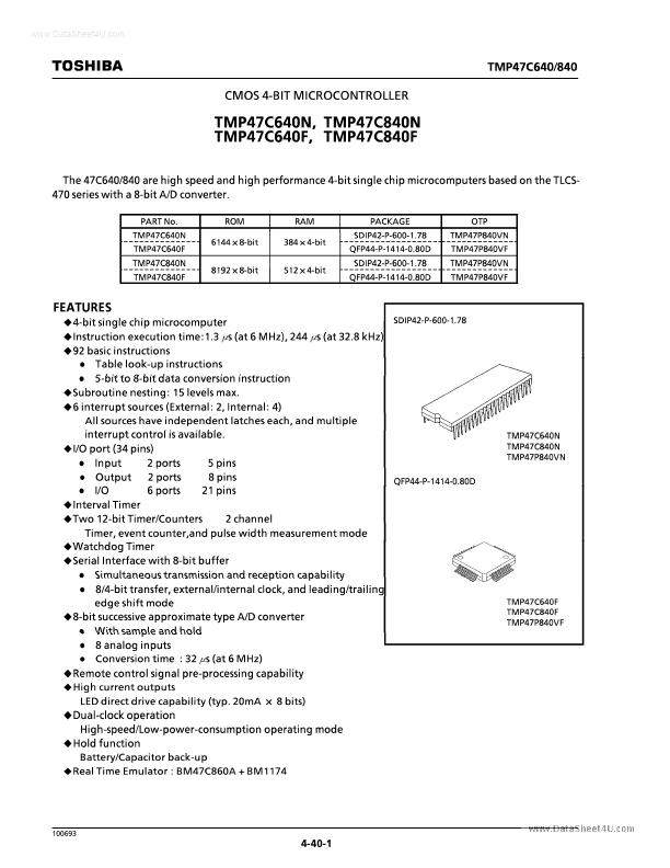 TMP47C640F