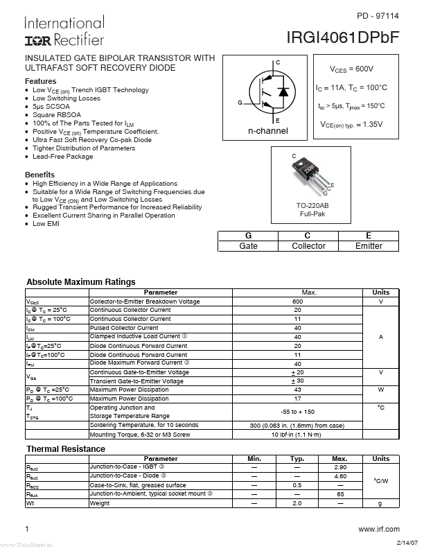 IRGI4061DPBF