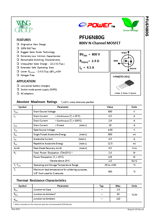 PFU6N80G