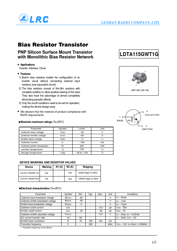 LDTA115GWT3G