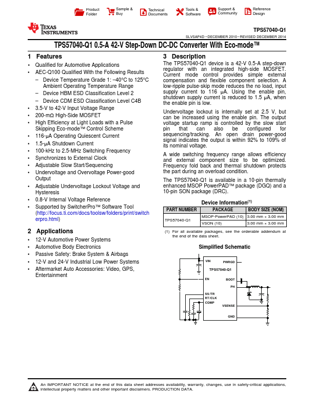 TPS57040-Q1