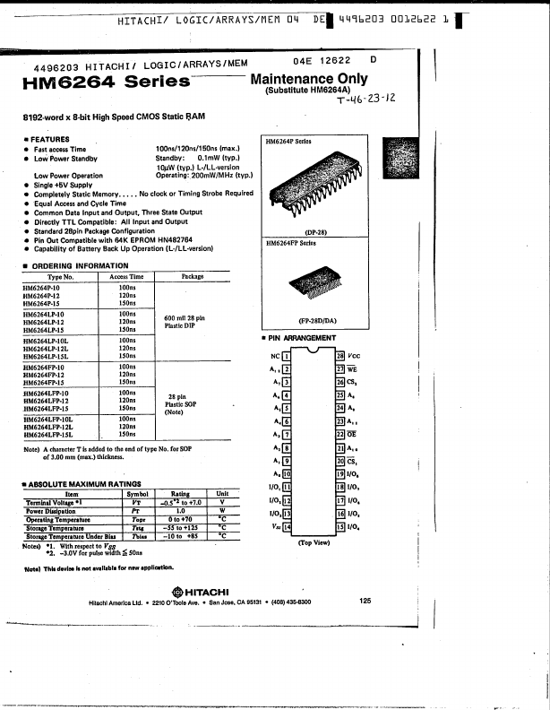 HM6264FP