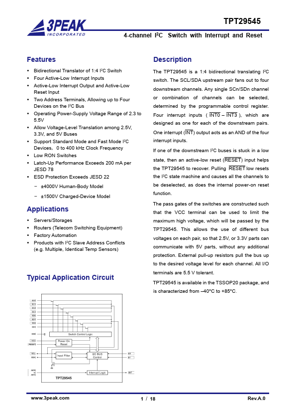 TPT29545 Datasheet Preview
