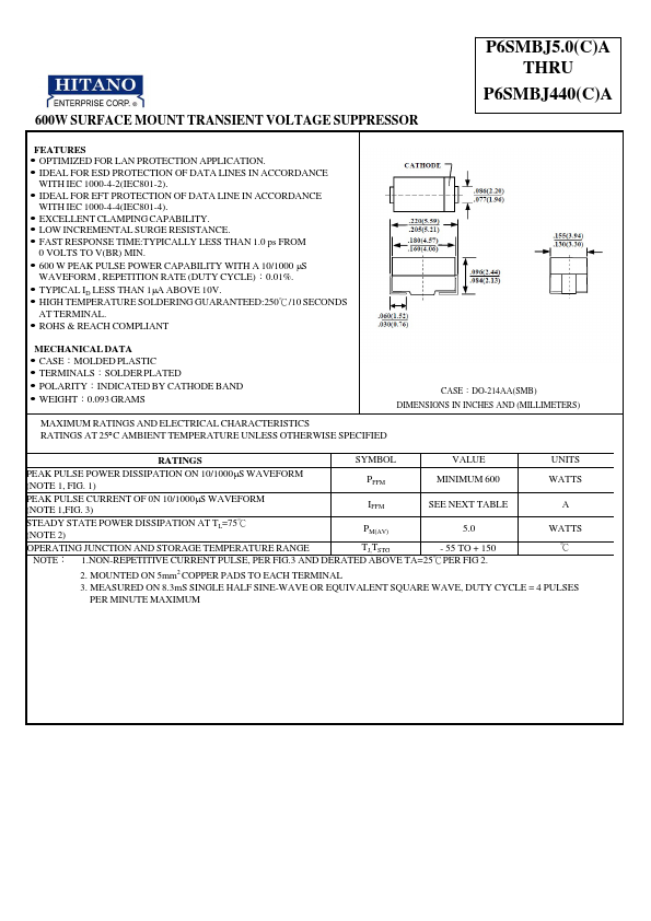 P6SMBJ12A