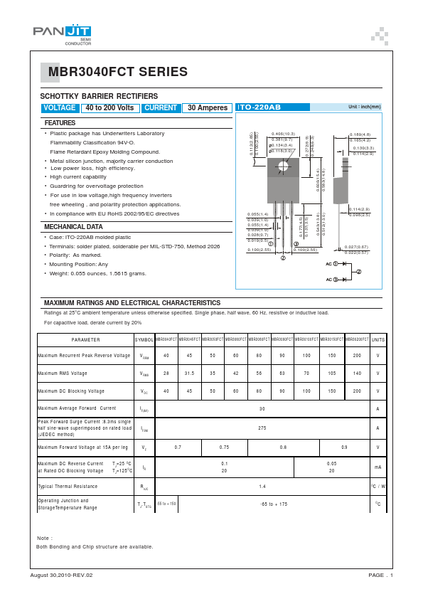 MBR3080FCT