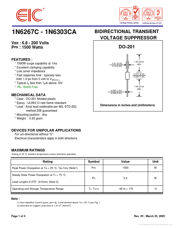 1N6284C