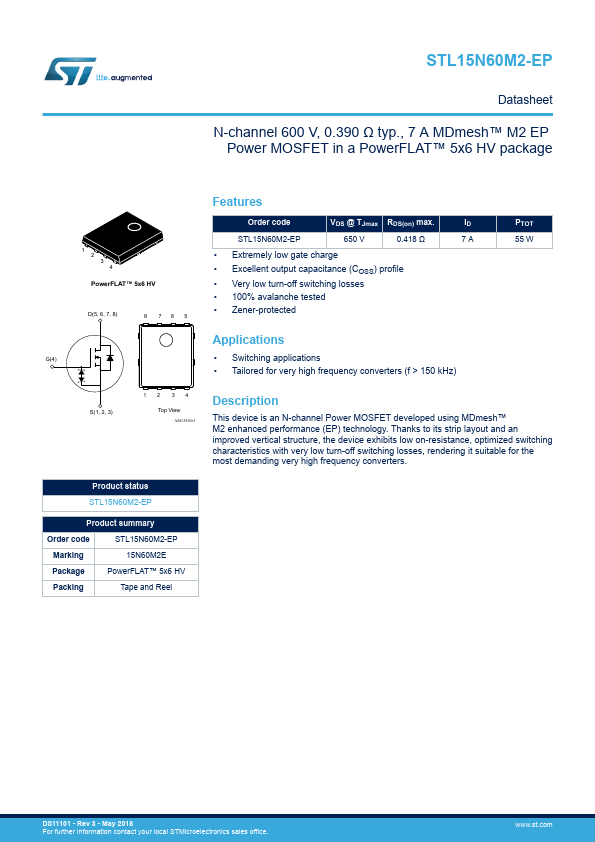 STL15N60M2-EP