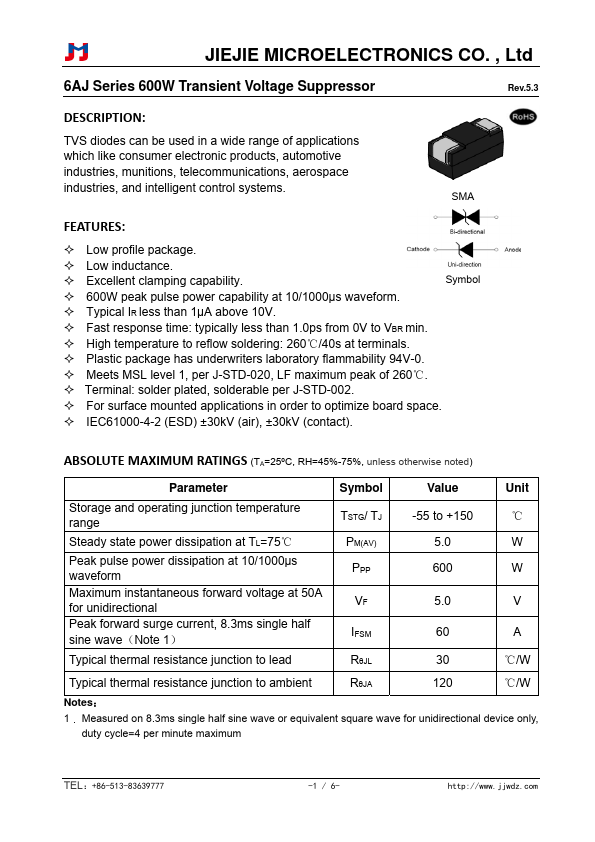 6AJ70A Datasheet Preview