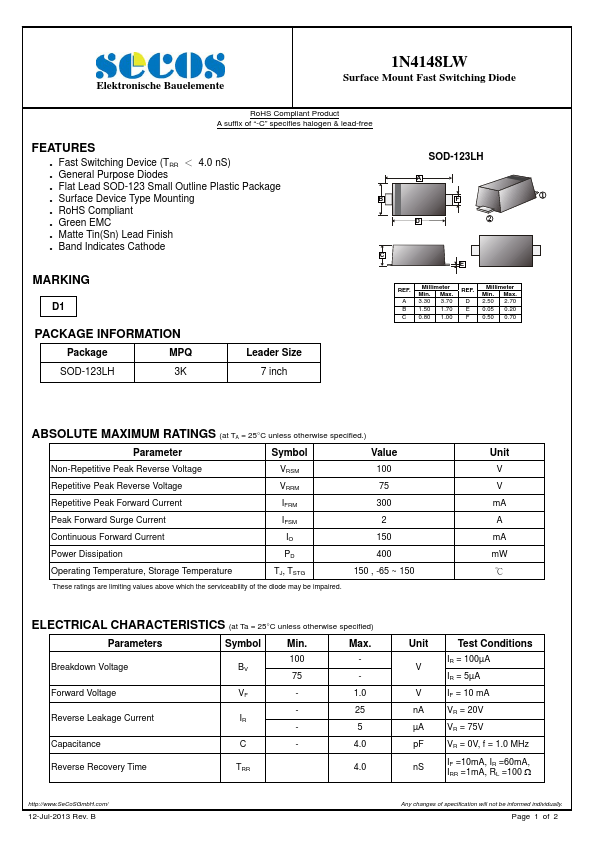 1N4148LW