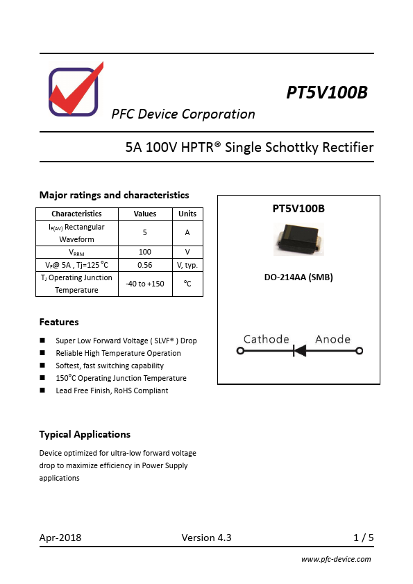 PT5V100B