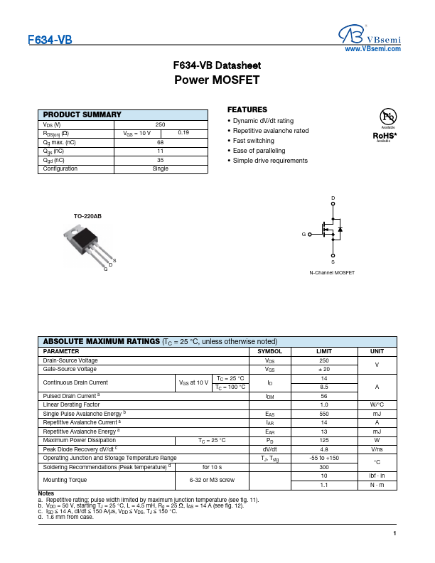 F634 Datasheet Preview