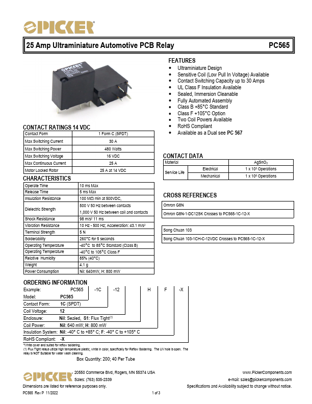 PC565 Datasheet Preview
