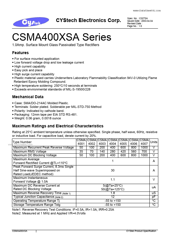 CSMA4002SA