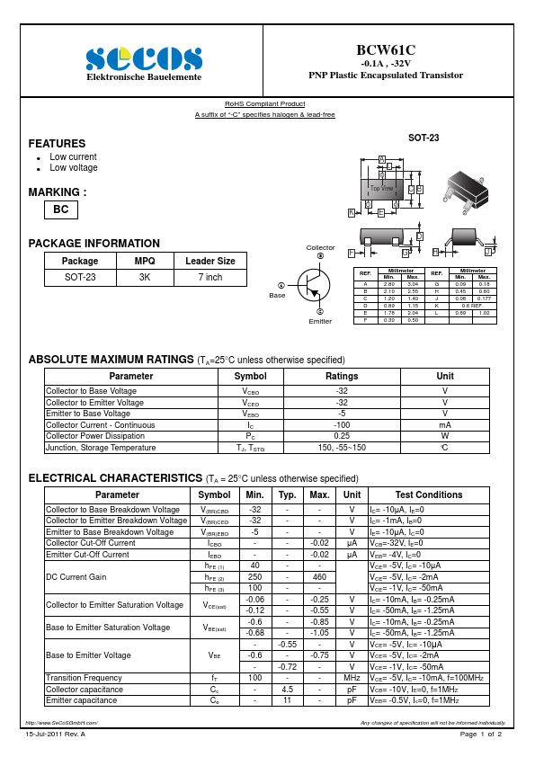 BCW61C