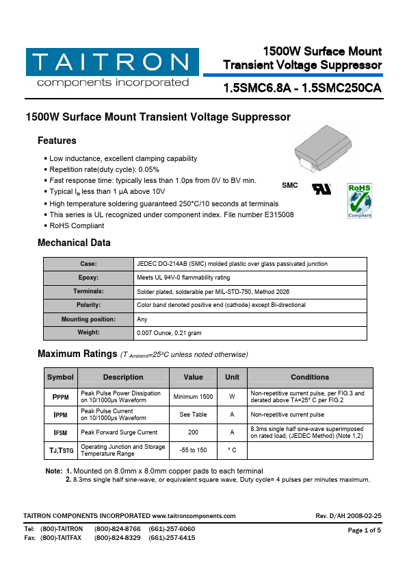 1.5SMC39CA