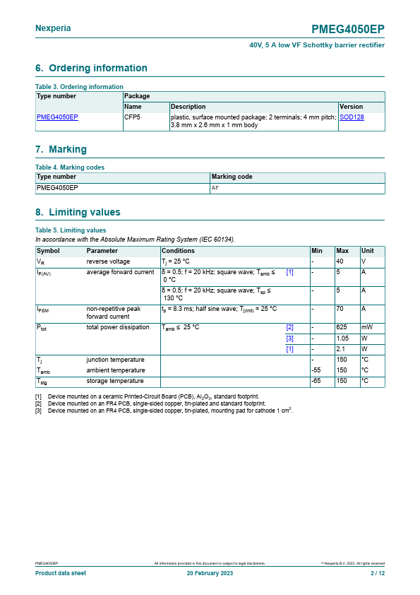 PMEG4050EP