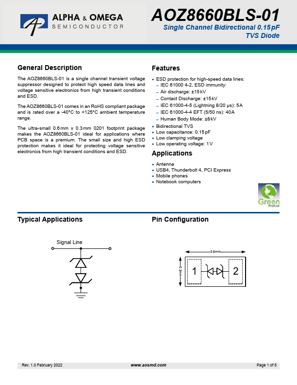 AOZ8660BLS-01 Datasheet Preview
