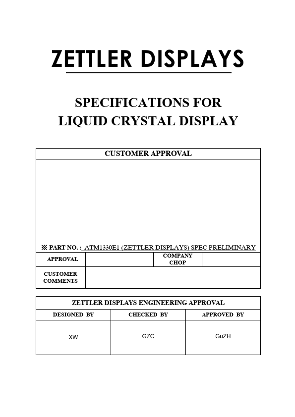 ATM1330E1 Datasheet Preview