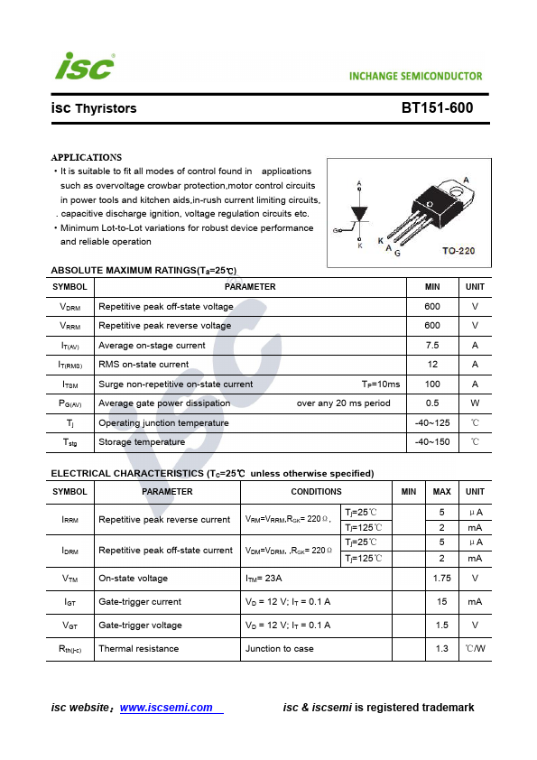 BT151-600