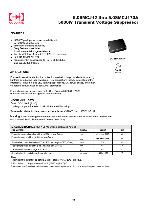 5.0SMCJ100