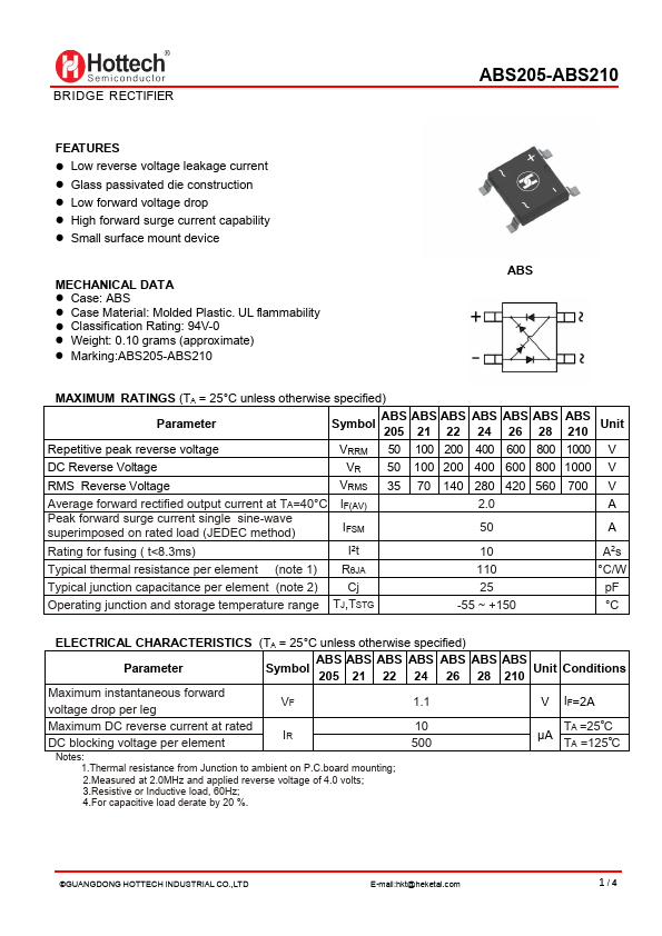 ABS210 Datasheet Preview