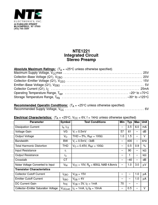 NTE1221