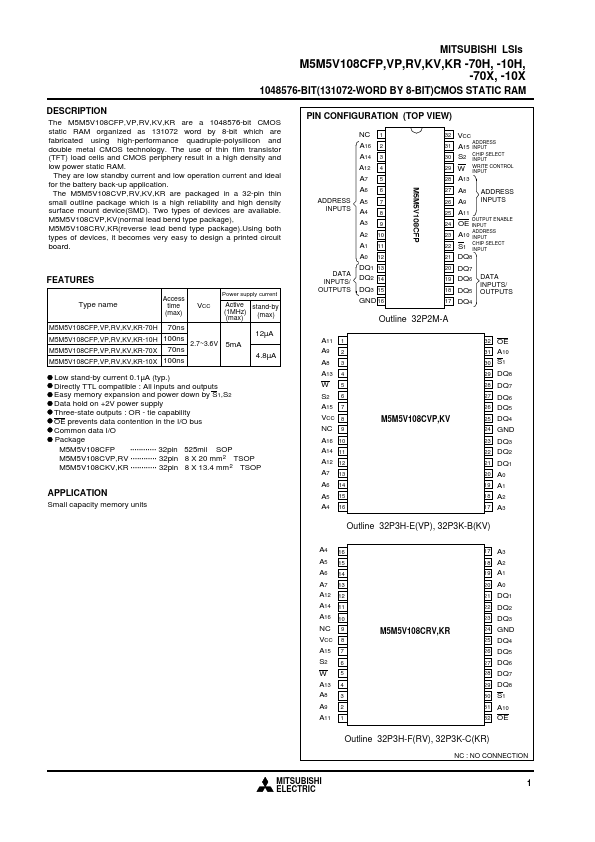 M5M5V108CVP-70X