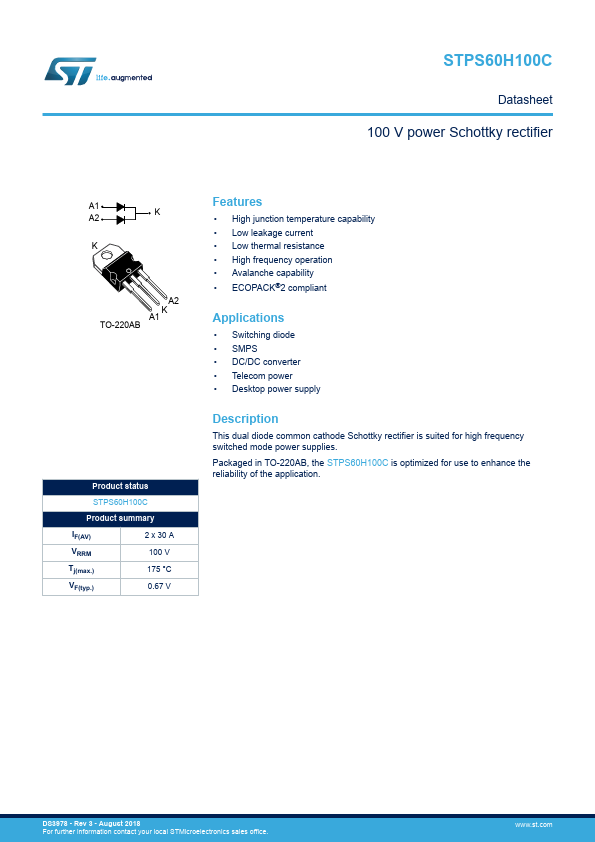 STPS60H100C