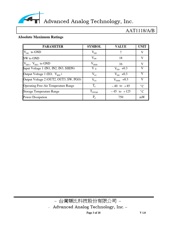 AAT1118A