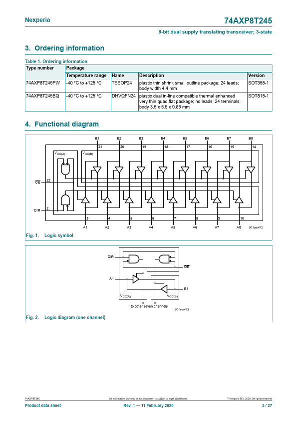 74AXP8T245