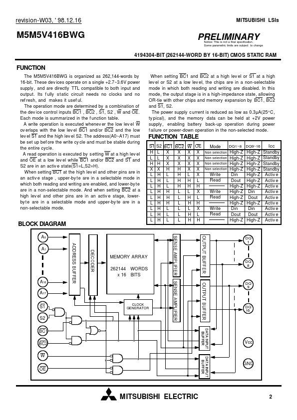 M5M5V416BWG