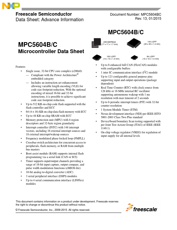 MPC5604C