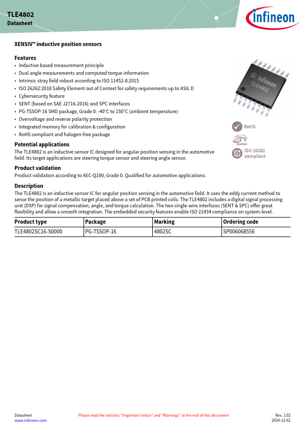 TLE4802 Datasheet Preview