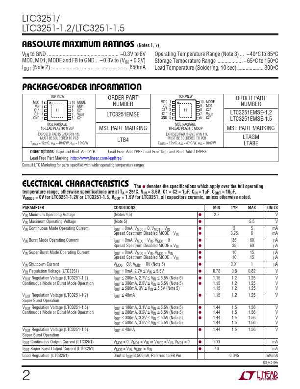 LTC3251-1.2