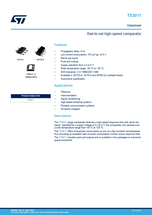 TS3011 Datasheet Preview