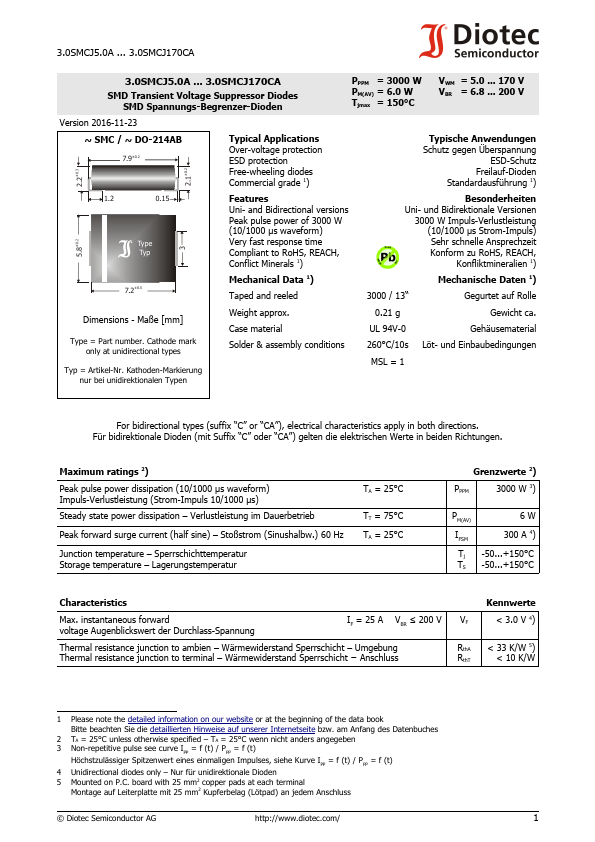 3.0SMCJ18A