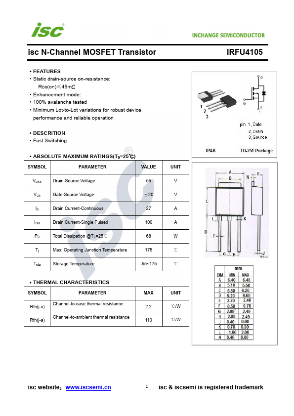 IRFU4105