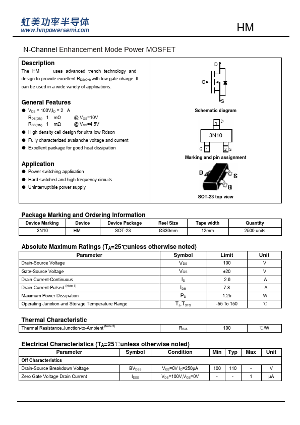 HM3N10 Datasheet Preview