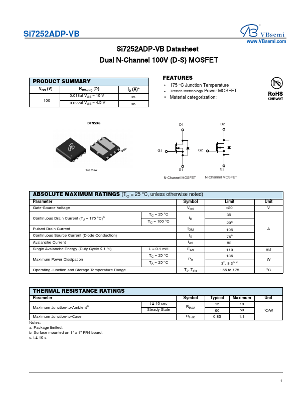 Si7252ADP Datasheet Preview