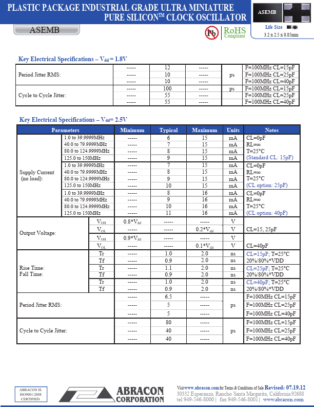 ASEMB-125.000MHZ-XY-T