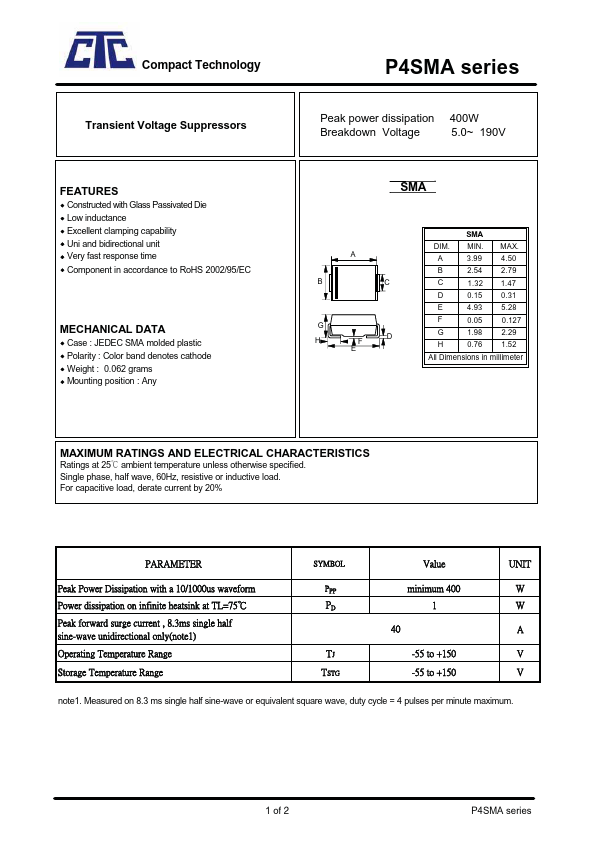 SMA36CA