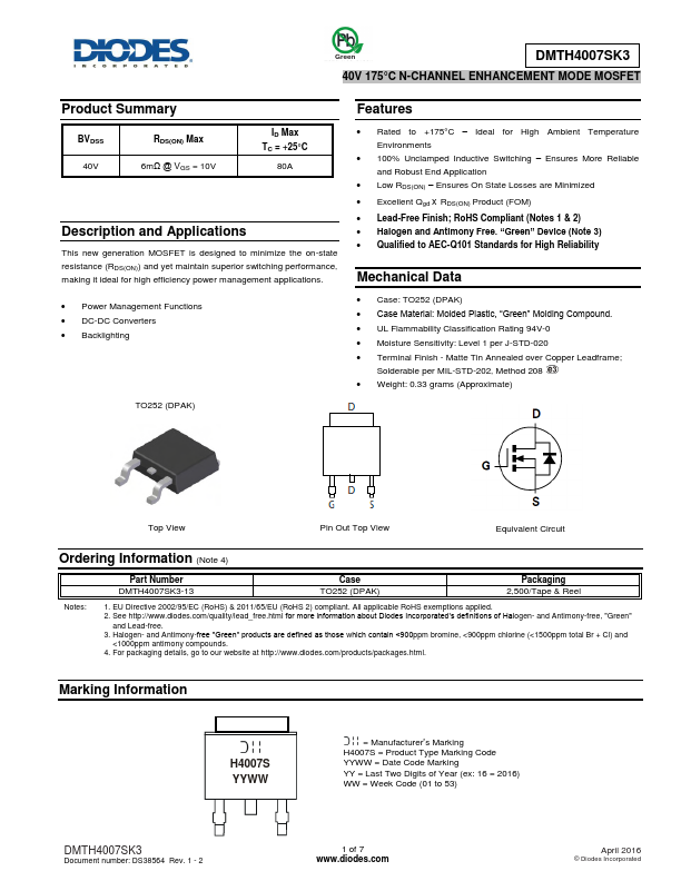 DMTH4007SK3