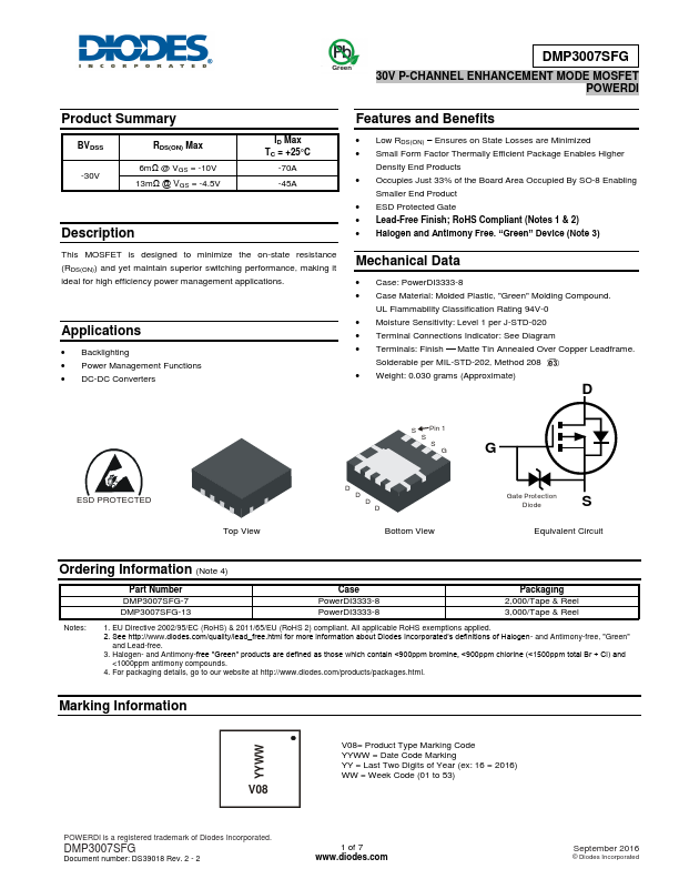 DMP3007SFG