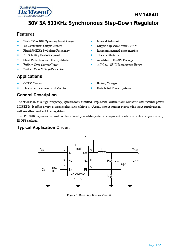 HM1484D Datasheet Preview