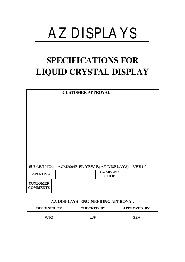 ACM2004F-FL-YBW-R Datasheet Preview