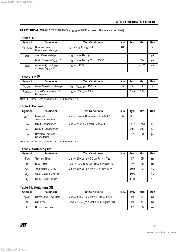 STB11NB40-1