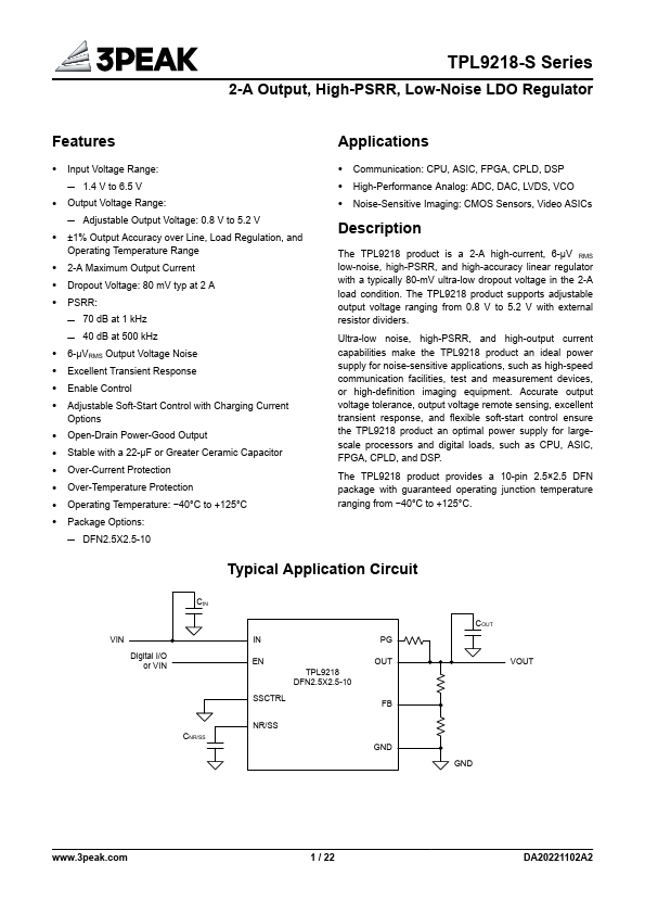 TPL9218 Datasheet Preview